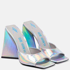 The Attico Devon metallic leather mules US10.5 / IT40.5